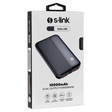 / УМБ Універсальна мобільна батарея (повербанк) S-Link IP-G10N 10000 mAh з швидкою зарядкою, чорний