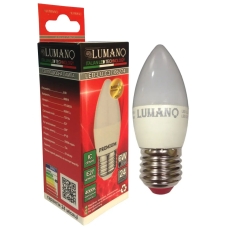 Лампа світлодіодна LED Lumano ДС C37 E27 6W 4000K 540Lm 06274 нейтральне біле