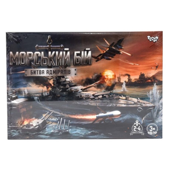 Настільна гра Danko Toys 11-34 Морський бій битва адміралів 2-4 гравці для дітей та дорослих