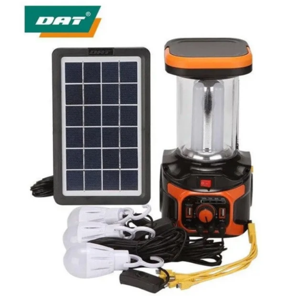 Портативна автономна сонячна система Solar Light AT-9016 похідний переносний ліхтар з функцією павербанк new