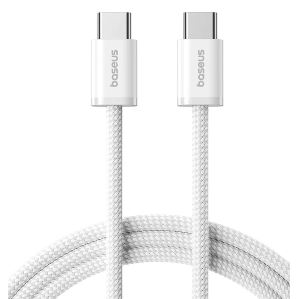 Кабель Type-C/Type-C 2 м Baseus Dynamic 4 100 Вт білий