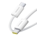 Кабель Type-C/Type-C 2 м Baseus Dynamic 4 100 Вт білий Кабель Type-C/Type-C 2 м Baseus Dynamic 4 100 Вт білий