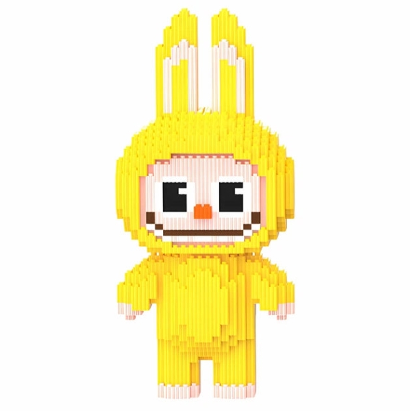Конструктор піксельний 9181 Labubu 3132 деталі жовтий