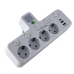 Мережевий фільтр 4 розетки PNS-01/8625UL з нічником 2хUSB/Type C 10 А білий Мережевий фільтр 4 розетки PNS-01/8625UL з нічником 2хUSB/Type C 10 А білий
