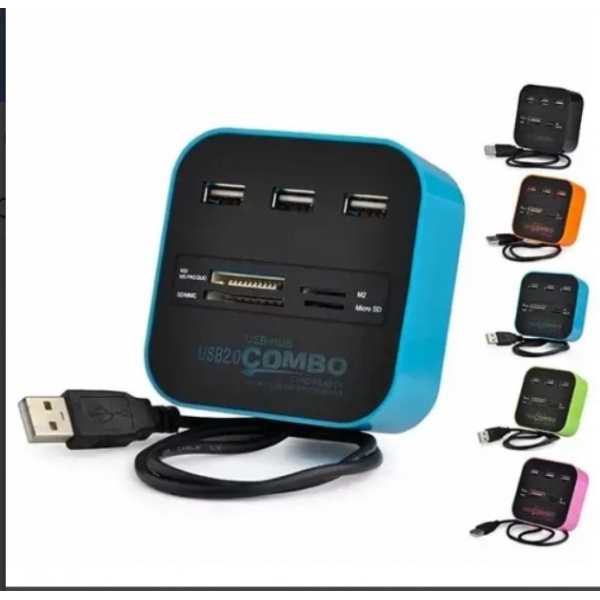 / Хаб USB 3 порта All in 1 картрідер, концентратор