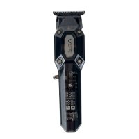 Бездротова машинка для стрижки волосся VGR V-900 USB з дисплеєм 4 насадки чорний