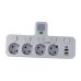 Мережевий фільтр 4 розетки PNS-01/8625UL з нічником 2хUSB/Type C 10 А білий Мережевий фільтр 4 розетки PNS-01/8625UL з нічником 2хUSB/Type C 10 А білий