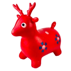 Іграшка-стрибунець Олень ПВХ 55 см червоний