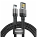Кабель USB/Apple Lightning 1 м Baseus Cafule Cable Special Edition 2.4 А чорний