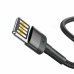 Кабель USB/Apple Lightning 1 м Baseus Cafule Cable Special Edition 2.4 А чорний