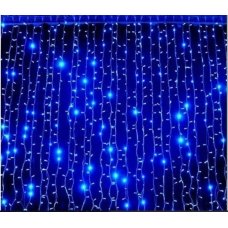 / Світлодіодна гірлянда завіса-водоспад прозорий дріт 2 м х 2 м Magic Lights 240 LED синій