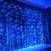 / Світлодіодна гірлянда завіса-водоспад прозорий дріт 2 м х 2 м Magic Lights 240 LED синій