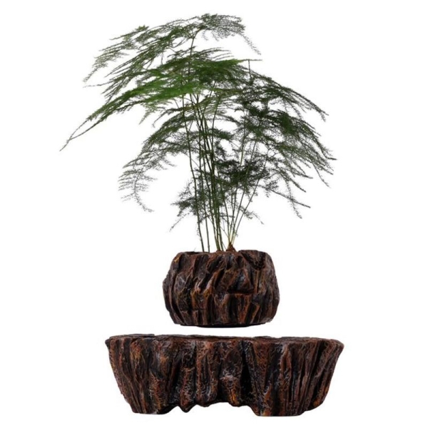 Магнітний левітаційний горщик для рослин HCNT Magnetic Levitating Pot M5B-PW Brown new