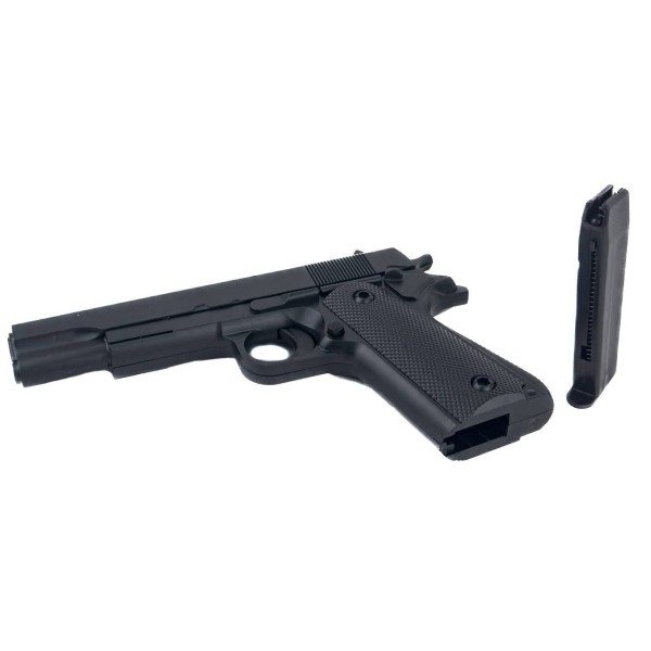 Дитячий пістолет 268-2 з кулями 19 см чорний