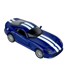 Іграшкова машинка моделька KiNSMART KT5363WF SRT Viper GTS метал 12 см інерційна синій