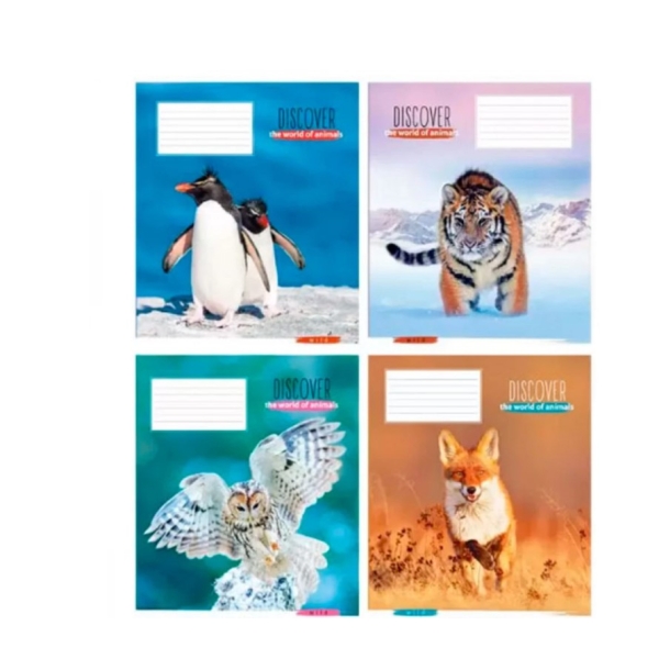 / Зошит 48 л # в клітинку Поліграфіст 809 Світ тварин new