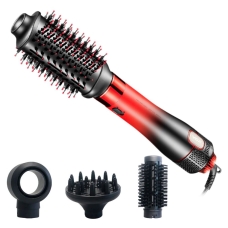 Фен-щітка VGR V-484 4в1 1100 Вт чорний з червоним