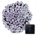 / Світлодіодна гірлянда-нитка чорний дріт 100 LED Magic Lights 11 м сонячна панель білий / Світлодіодна гірлянда-нитка чорний дріт 100 LED Magic Lights 11 м сонячна панель білий