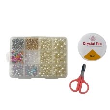 Набір для дитячої творчості 1183-3/4/5 виготовлення прикрас золотистий зі сріблястим