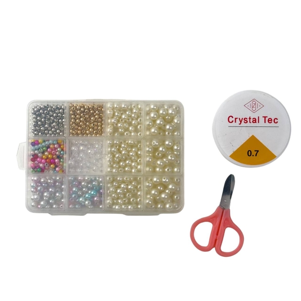 Набір для дитячої творчості 1183-3/4/5 виготовлення прикрас золотистий зі сріблястим