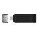 Флеш пам'ять USB 64 GB Kingston DT-70 Type-C чорний Флеш пам'ять USB 64 GB Kingston DT-70 Type-C чорний
