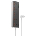 Мережевий фільтр-подовжувач 5 розеток HOCO AC14A Rico 3хUSB/Type C 10 А 1.5 м чорний