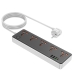 Мережевий фільтр-подовжувач 5 розеток HOCO AC14A Rico 3хUSB/Type C 10 А 1.5 м чорний