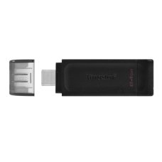 Флеш пам'ять USB 64 GB Kingston DT-70 Type-C чорний