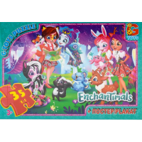 Пазли класичні 35 елементів G-Toys GP-EA200 Enchantimals з постером new
