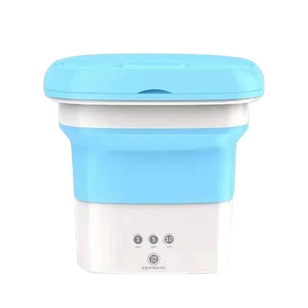 Пральна машина портативна Folding Washing Machine напівавтомат 2 кг білий з блакитним
