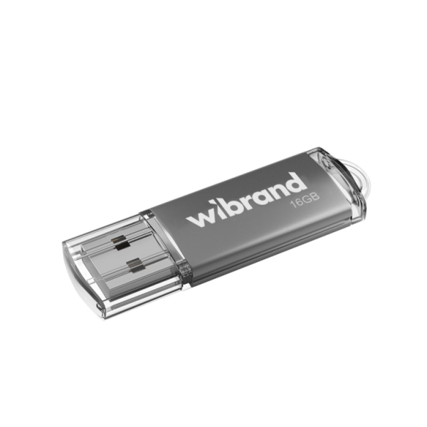 Флеш пам'ять USB 16 GВ Wibrand Cougar USB 2.0 сріблястий