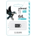 Флеш пам'ять USB 64 GВ Wibrand Hawk USB 2.0 чорний