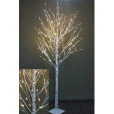 / Новогоднее декоративное светодиодное дерево гирлянда "Береза" 150 см 96 Led  тёплый белый