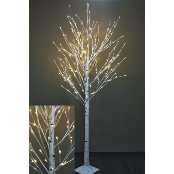 / Новогоднее декоративное светодиодное дерево гирлянда "Береза" 150 см 96 Led  тёплый белый