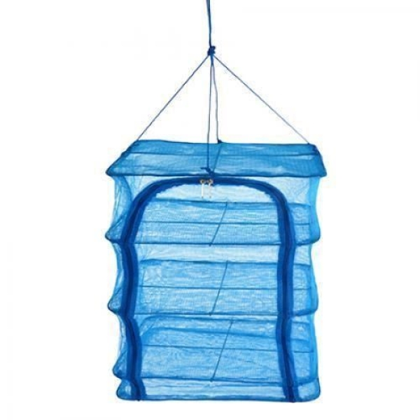 Сітка для сушки універсальна 3 яруси 35 х 35 х 67 см підвісна синій