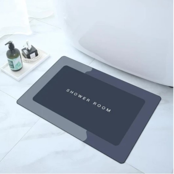 / Вологопоглинаючий килимок для ванної 40*60 см, прямокутний синій