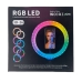 Кільцева лампа 26 см Livestreaming Lamp 3D USB LED RGB