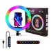 Кільцева лампа 26 см MJ26 USB LED RGB з тримачем Кільцева лампа 26 см MJ26 USB LED RGB з тримачем