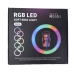 Кільцева лампа 36 см MJ36 USB LED RGB 3 тримачі