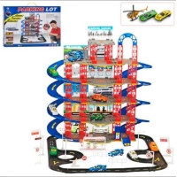 / Гараж Parking Lot 5 поверхів, машинка 2шт, гелікоптер, дорожні знаки