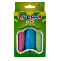 Крейда кольорова 3 шт Strateg 50100 кругла 3 кольори