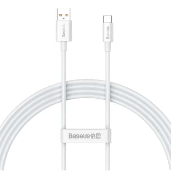 Кабель USB/Type-C 2 м Baseus Superior 100 Вт білий