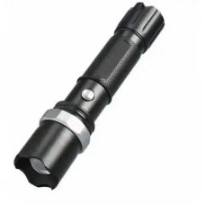 / Ліхтар-ручний акумуляторний SWAT з кліпсою касетою та ремінцем чорний