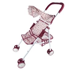 Іграшкова коляска для ляльок 46 х 53 х 22 см фіолетовий