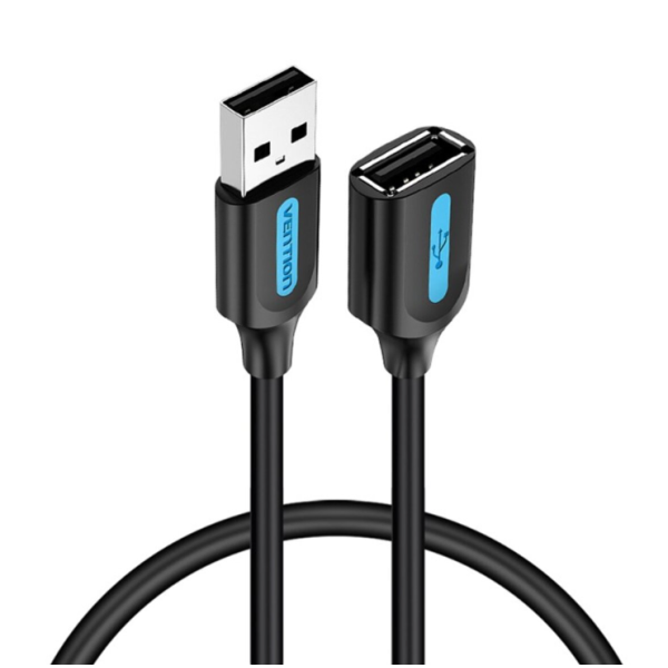 Кабель подовжувач USB/USB 1.5 м Vention Extension Cable 2 А чорний