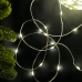 Світлодіодна гірлянда-стрічка прозорий дріт 400 LED Magic Lights крапля 50 м 8 режимів теплий білий