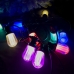 Світлодіодна гірлянда белт-лайт вулична чорний дріт 10 LED Magic Lights лампа матова 5 м мульти