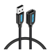 Кабель подовжувач USB/USB 1.5 м Vention Extension Cable 2 А чорний