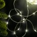 Світлодіодна гірлянда-стрічка прозорий дріт 400 LED Magic Lights крапля 50 м 8 режимів теплий білий Світлодіодна гірлянда-стрічка прозорий дріт 400 LED Magic Lights крапля 50 м 8 режимів теплий білий