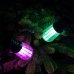 Світлодіодна гірлянда белт-лайт вулична чорний дріт 10 LED Magic Lights лампа матова 5 м мульти